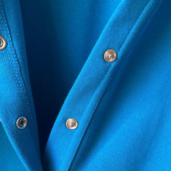 Vintage blue long sleeve snap button down cardigan - Picture 4 of 6